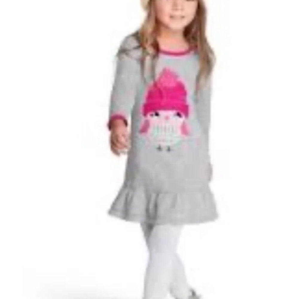 Gymboree Gray Penguin Sweater Dress 2T